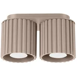Smeđe-sivi metalni reflektor 10x21 cm Zora –