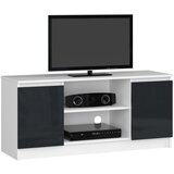 AKORD RTV KABINET 120 cm 2D 1P GRAFIT ACRILIK VISOKI SJAJ, (21713948) | Shoptok.si