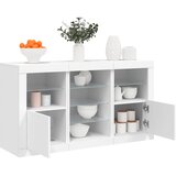  Komoda s LED svjetlima bijela 123 x 37 x 67 cm | shoptok.hr