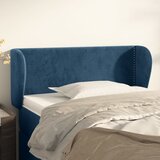 vidaXL Vzglavje z ušesi temno modro 103x23x78/88 cm žamet | Shoptok.si
