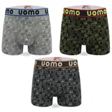 Uomo 3-PACK moške boksarice periodic code