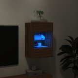  Zidni TV ormarić s LED svjetlima boja hrasta 40x30x60,5 cm | Eponuda.com
