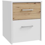  Noćni stočić URO hrast artisan/bela | Eponuda.com
