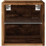 vidaXL TV zidni ormarić s LED svjetlima staro drvo 30x28,5x30 cm | shoptok.hr