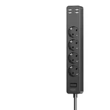 Produžni Kabl WL10 4 utična mesta + 4USB 1.8m crni