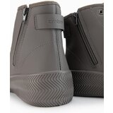 Ombre Men's high top sneakers with zipper for easy donning - dark beige | shoptok.hr