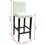 vidaXL Barski stolčki 2 kosa belo umetno usnje | Shoptok.si