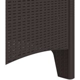  Vrtni stol Set 2 Rjava, Antracitna Plastika, Blazine Standard, (22015584) | Shoptok.si