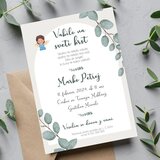  Vabilo za krst s križcem in rožicami REK 02-04 | Shoptok.si