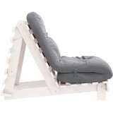  Futon na razvlačenje s madracem bijeli 70x206x11 cm borovina | shoptok.hr