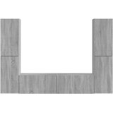  Set TV komoda 6 pcs Siva Sonoma Konstruirano drvo | Eponuda.com