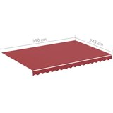  Zamjenska tkanina za tendu bordo 3,5 x 2,5 m | Eponuda.com