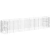 vidaXL Visoka greda gabion pocinkano železo 500x100x100 cm | Shoptok.si