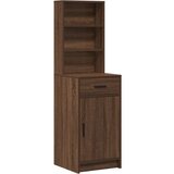  Toaletni stol s LED svjetlima Smeđi hrast 158 5x41x135 cm | shoptok.hr
