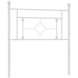  Metalno uzglavlje bijelo 100 cm | shoptok.hr
