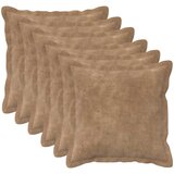  Presvlaka za jastuk 6 pcs HOUTEN Sivosmeđa 45 x 45 cm Slike