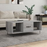 vidaXL Klubska mizica siva sonoma 102x50x40 cm inženirski les Cene