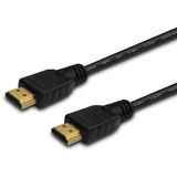 CL-196 HDMI cable 3 m, black, gold-plated connectors, v2.0 high speed, ethernet /3D