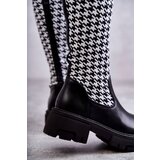 Boto Women's Sock Boots Black-White Avira | ePonuda.com