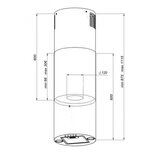 MPM Kuhinjska napa GA-KN-31 črna | Shoptok.si