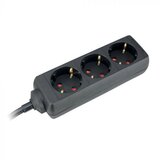 Commel produzni kabl 3 uticnice 16a 3500w crni 5m h05vv-f 3g1,5 ( c232-323 ) Cene