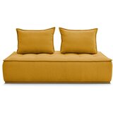 Bobochic Paris Gorčično rumena sedežna garnitura iz tkanine bouclé 175 cm Elisa – | Shoptok.si