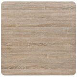  Kvadratni stol za bistro od MDF-a i čelika 80x80x75 cm boja hrasta | shoptok.hr