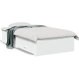Furnova Posteljni okvir s predali bel 100x200 cm inženirski les, (21941293) | Shoptok.si