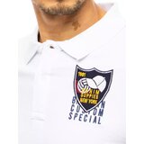 DStreet Koszulka polo z haftem biała | Shoptok.si