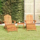  3-dijelna vrtna garnitura Adirondack masivno bagremovo drvo | shoptok.hr