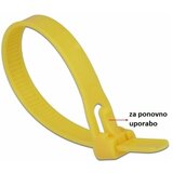 Delock Vezice 150 x 7,5mm rumene za večkratno uporabo (pak/100) 18760 Cene