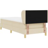  Krevet s oprugom s madracem u krem boji - 80x200 cm | shoptok.hr