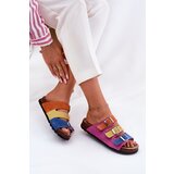 Panto Fino Ladies Suede Slippers With Buckles Fuksja | shoptok.hr