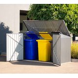  Westman - Metalno spremište za kante za smeće / spremište za alat i bickle - 100x235x131 cm | shoptok.hr
