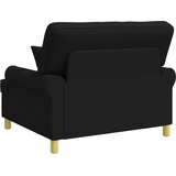  Fotelja s jastučićima Crna Tkanina | shoptok.hr