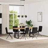  Blagovaonske stolice 6 kom crne od tkanine | Eponuda.com