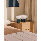 Kave Home Bijela/crna metalna stolna lampa sa staklenim sjenilom (visina 20 cm) Idela – | shoptok.hr