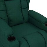  Stol s funkcijo vstajanja temno zeleno blago, (20934599) | Shoptok.si