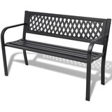 The Living Store Vrtna klop 118 cm jeklo črne barve - Vrtna Klop, (21481492) | Shoptok.si