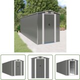  The Living Store Vrtna lopa svetlo siva 192x606x223 cm pocinkano jeklo - Vrtna Lopa, (21745187) Cene