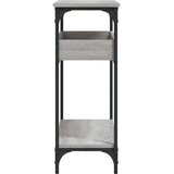  Konzolni stol s policama siva boja hrasta 100x29x75 cm drveni | Eponuda.ba