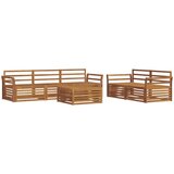  Set vanjskih sofa 6 kom. Prirodna Čvrsto drvo akacije | shoptok.hr