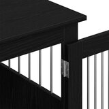 vidaXL Namještaj za pseću kabinu crni hrast 75x55x65 cm inženjerski drvo | shoptok.hr