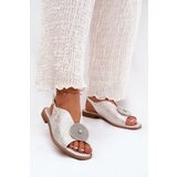 S. BARSKI Shiny Women's Sandals With Decorative Detail S.Barski | Shoptok.si
