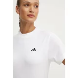 Adidas Bombažna kratka majica Essentials ženska, bela barva, JH3693