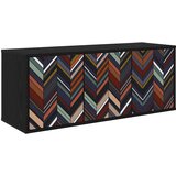 ormar za montažu na zid OMMEN 102 x 33 x 40 cm Crni hrast | shoptok.hr