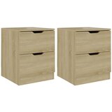 Maison Chic Dvo delni komplet Nočne omarice - Nočne mize sonoma hrast 40x40x50 cm inženirski les, (21686951) Cene