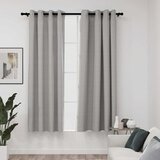  Zavjese za zamračivanje s prstenima 2 kom sive 140 x 175 cm | shoptok.hr