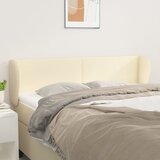  Uzglavlje s ušima krem 147x23x78/88 cm od umjetne kože | shoptok.hr
