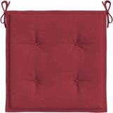vidaXL Jastuci za vrtne stolice 4 kom boja vina 40x40x3 cm od tkanine | shoptok.hr